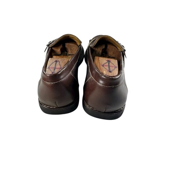 Johnston & Murphy Mens 10.5 M Brown Leather Slip On Tassel Dress Loafers - Picture 3 of 9